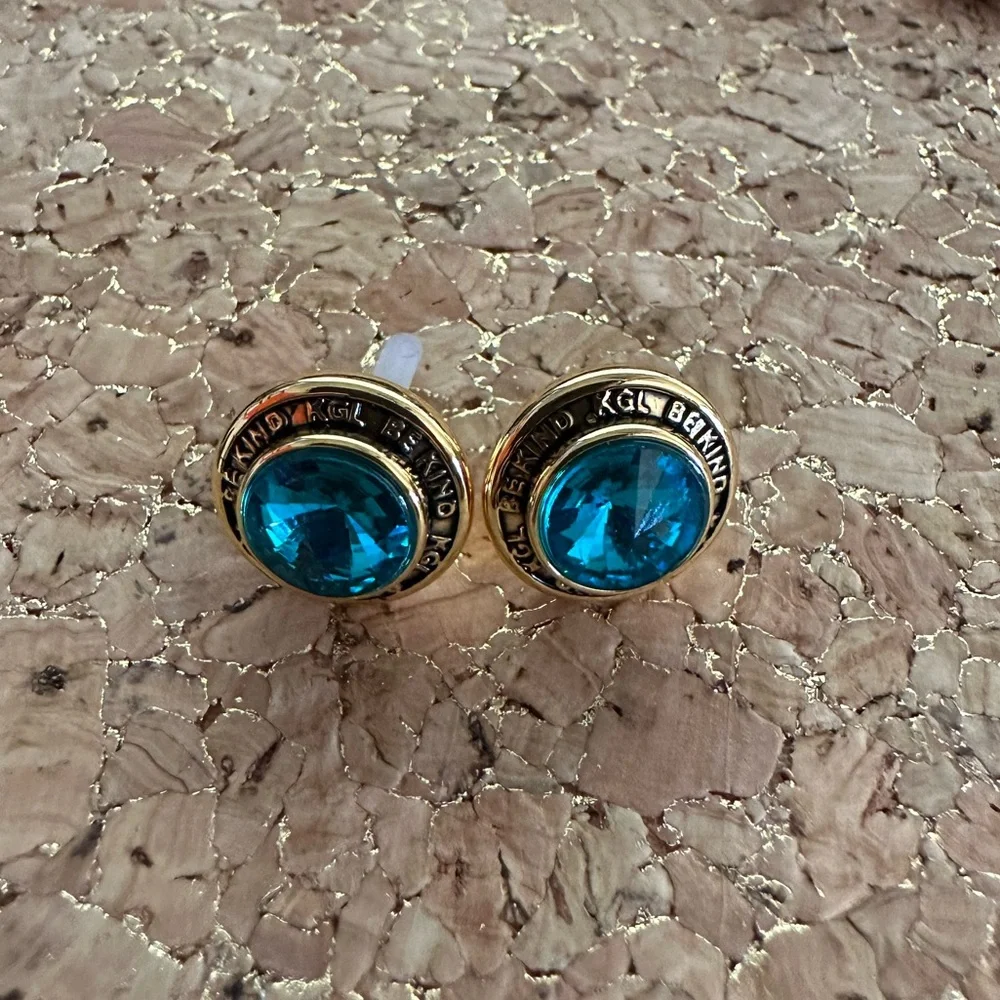 NWOT Be Kind Round Stud Earrings by Kurt Geiger London - Picture 8 of 8